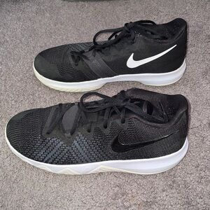 Nike Kyrie Black and White Athletic Sneakers